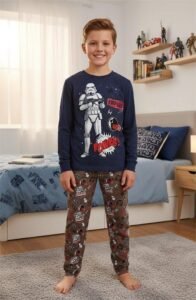 star wars boy pyjama long sleeve by kids tv