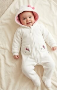 hellokitty fleece overalls baby long sleeve by kids tv