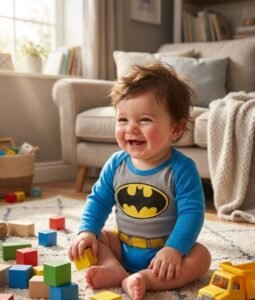 batman body baby long sleeve kids tv