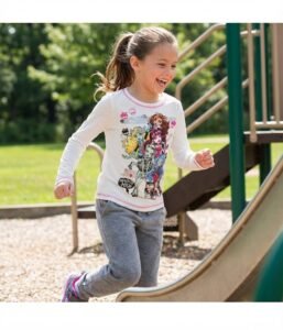 monster high long sleeve t shirt 100% cotton by kids tv