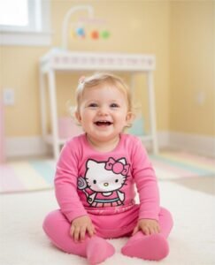 hello kitty cotton overalls baby girl long sleeve by kids tv