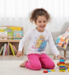 barbie pajama long sleeves set by kids tv