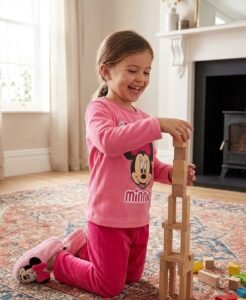 disneyminnie mouse girls fleece pyjamas kidstv
