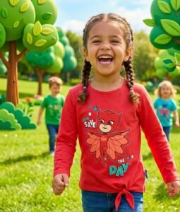 pj masks girls long sleeve t shirt by kids tv