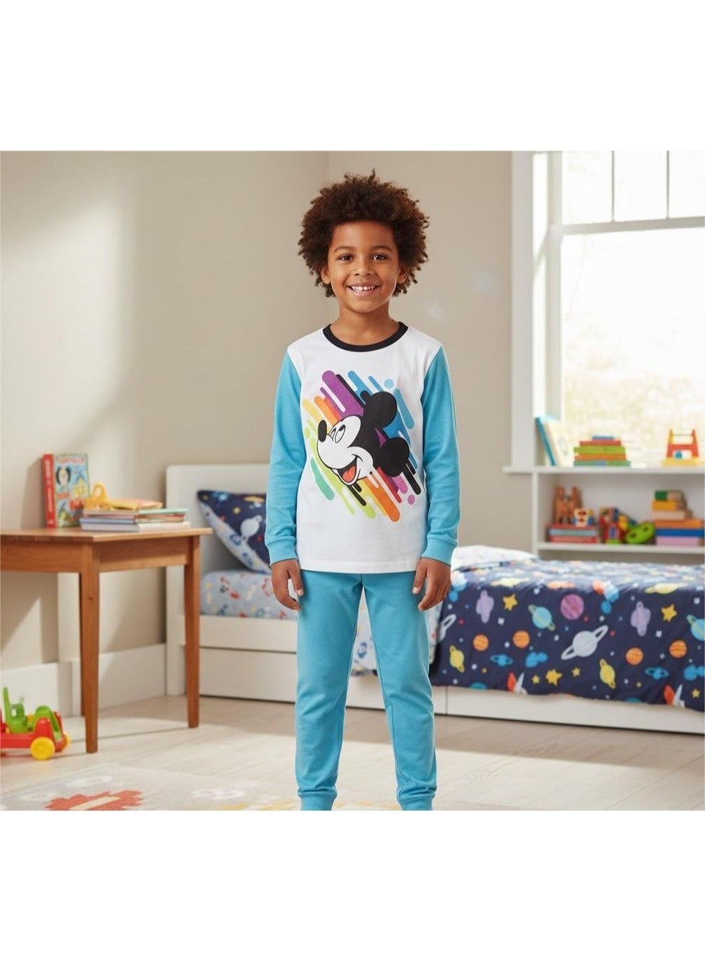 Disney Mickey Mouse Pajama cotton  long sleeveFor boys by kids TV100%cotton