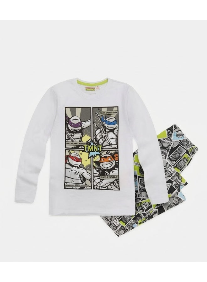 Pajama Long Sleeves Set 100% Cotton,