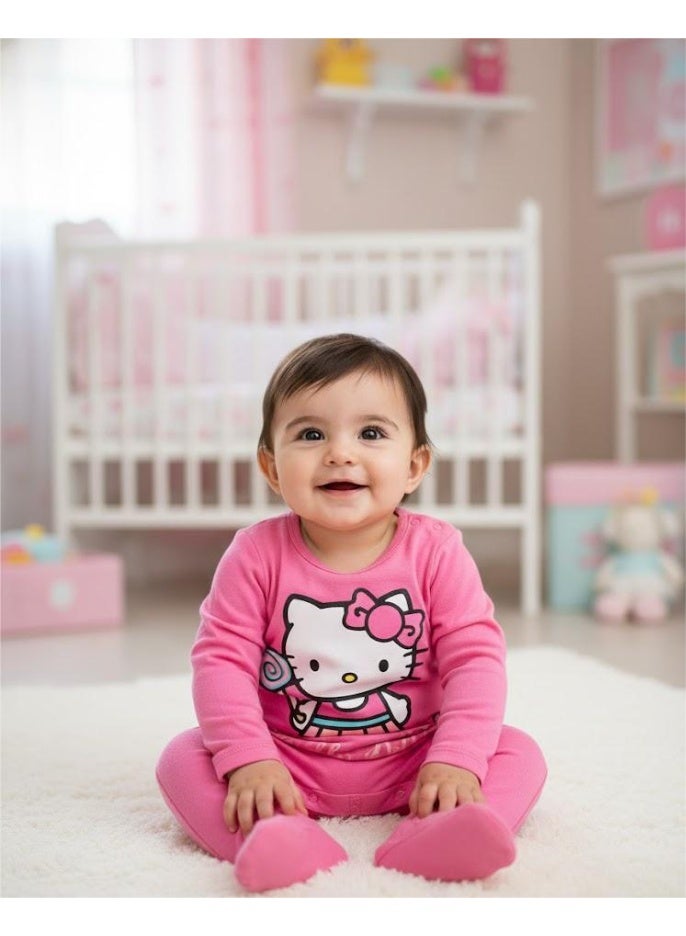 Hello kitty cotton overalls baby Girl long sleeve by Kids TV100%coton