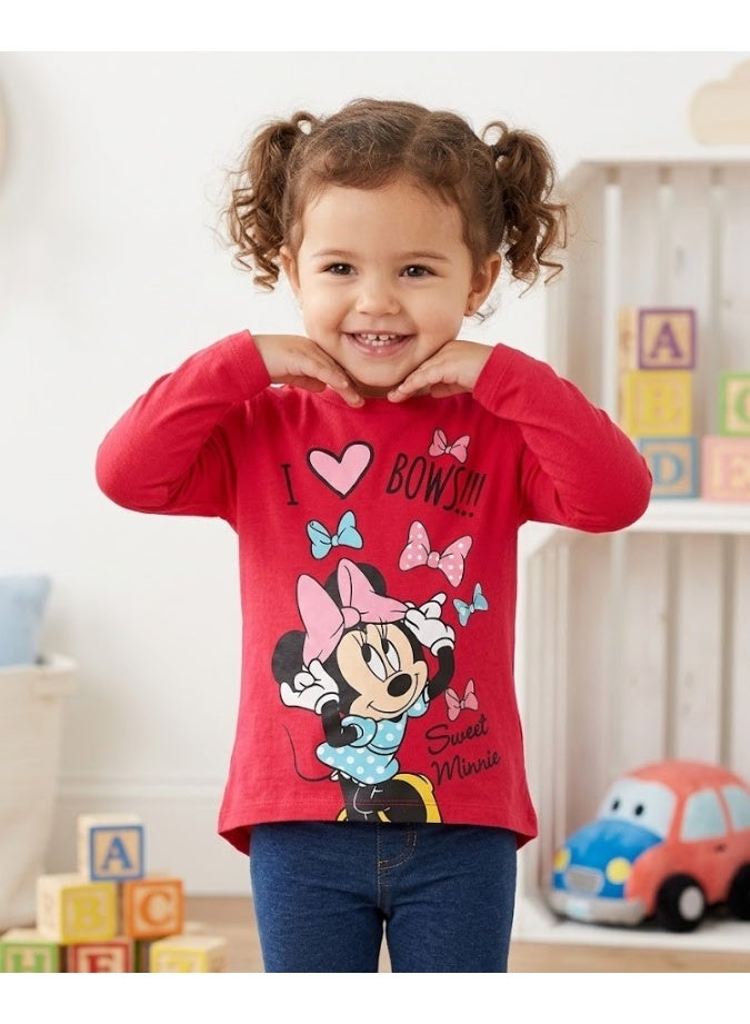 Disney Minnie Mouse long sleeve T-shirt 100% cotton by kidstv