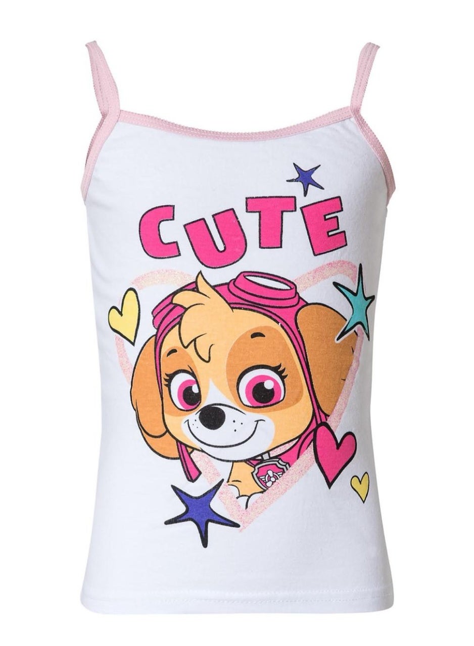Paw Patrol Vests for Girls Children  Shirt Underwear-2-Pack100%cotton