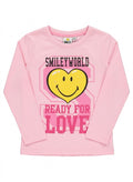 Smiley’s world T-shirt long sleeve for girlsby kids TV100%cotton