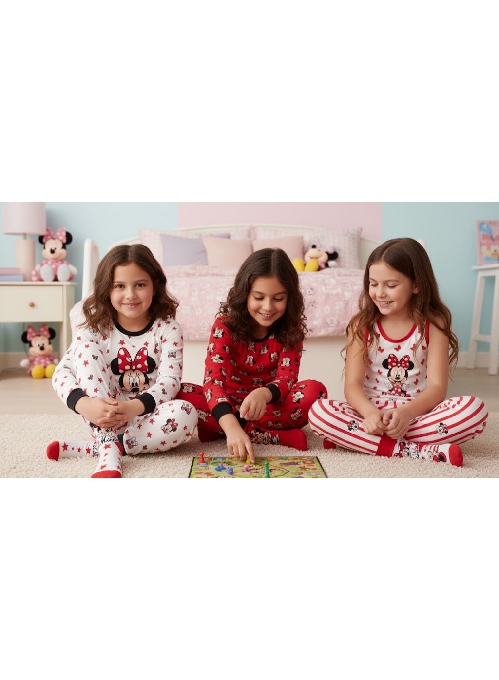 Disney Minnie Mouse 3-pack of girls' socks. By kids tv