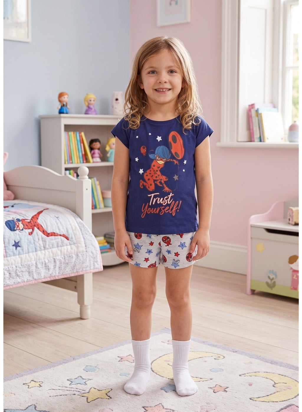 Miraculous Ladybug girls short-sleeve pajama 100% cotton by kids tv