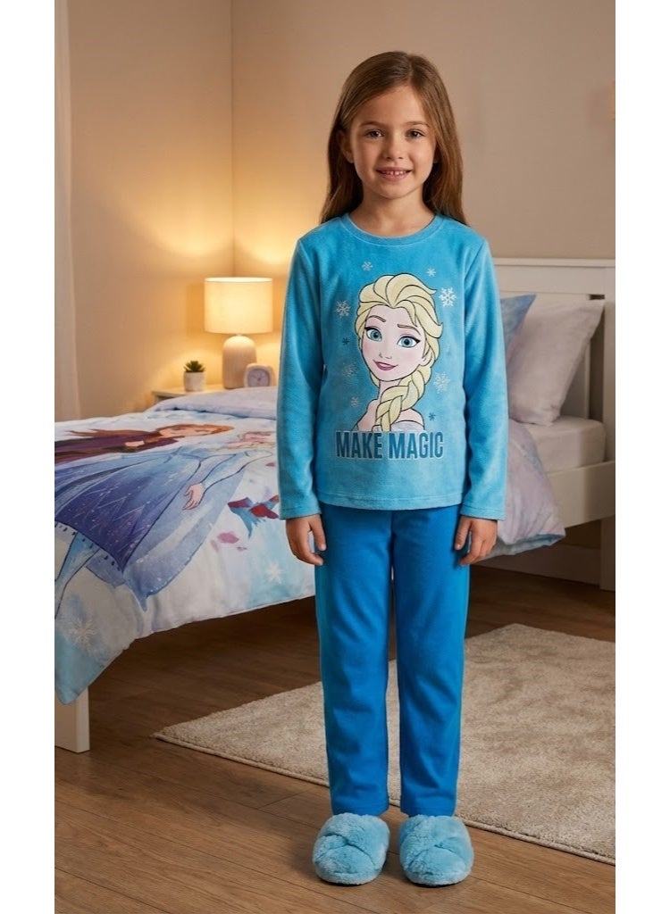 Disney Frozen ELSA girls coral fleece pajamas  by Kids TV