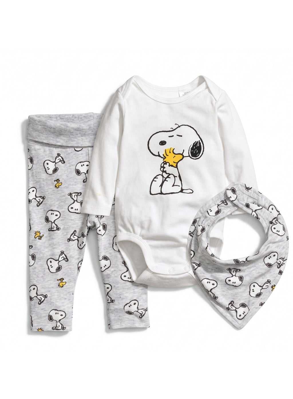 Baby Bodysuit Long Sleeves Set 3 Pieces100%cotton