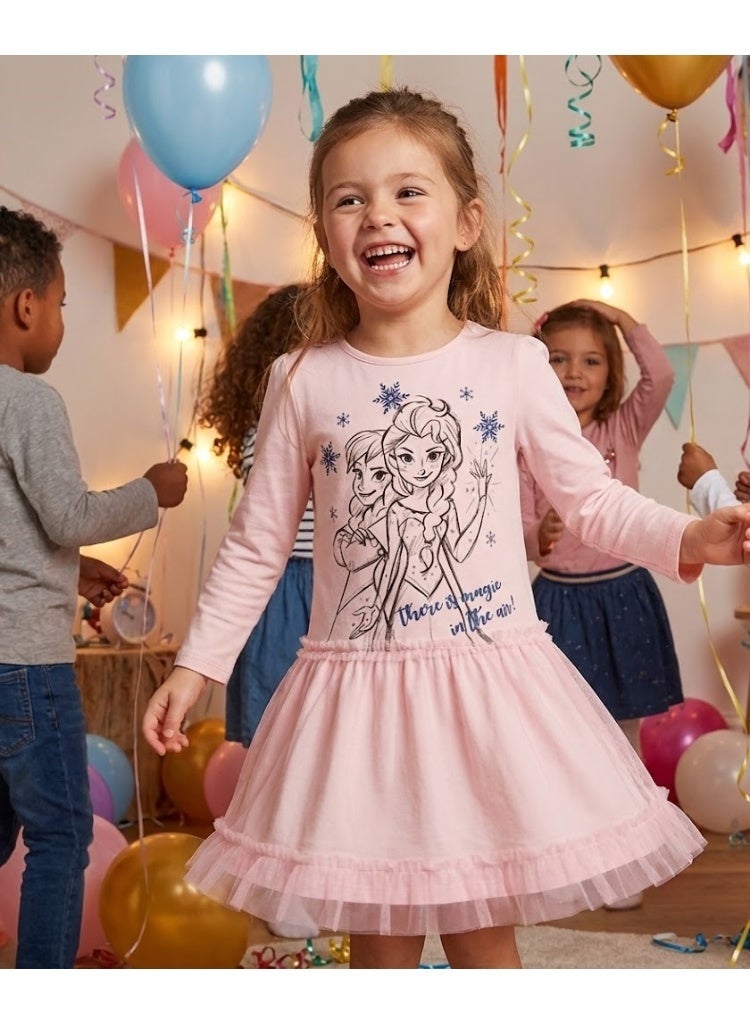 Disney Frozen dress for girls featuring elsa and anna  by Kids TV100%cotton