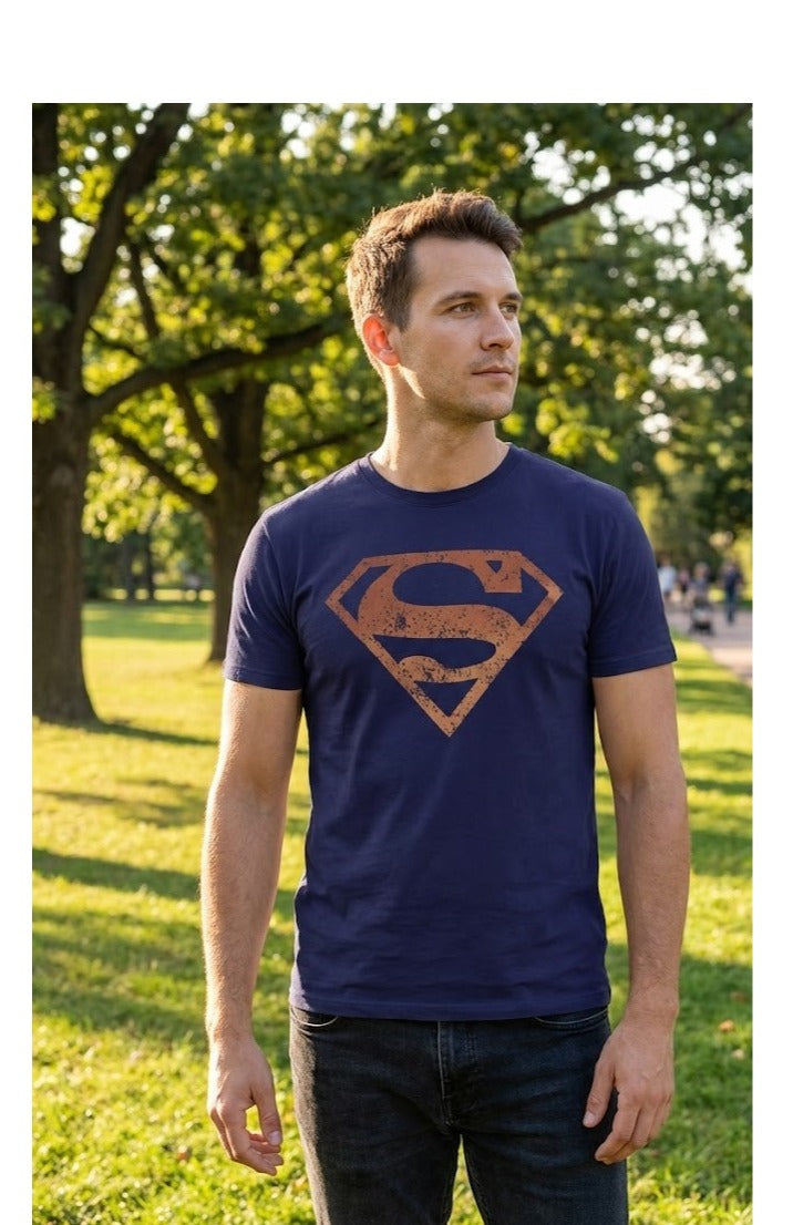 Superman T-shirt for men 100% cotton