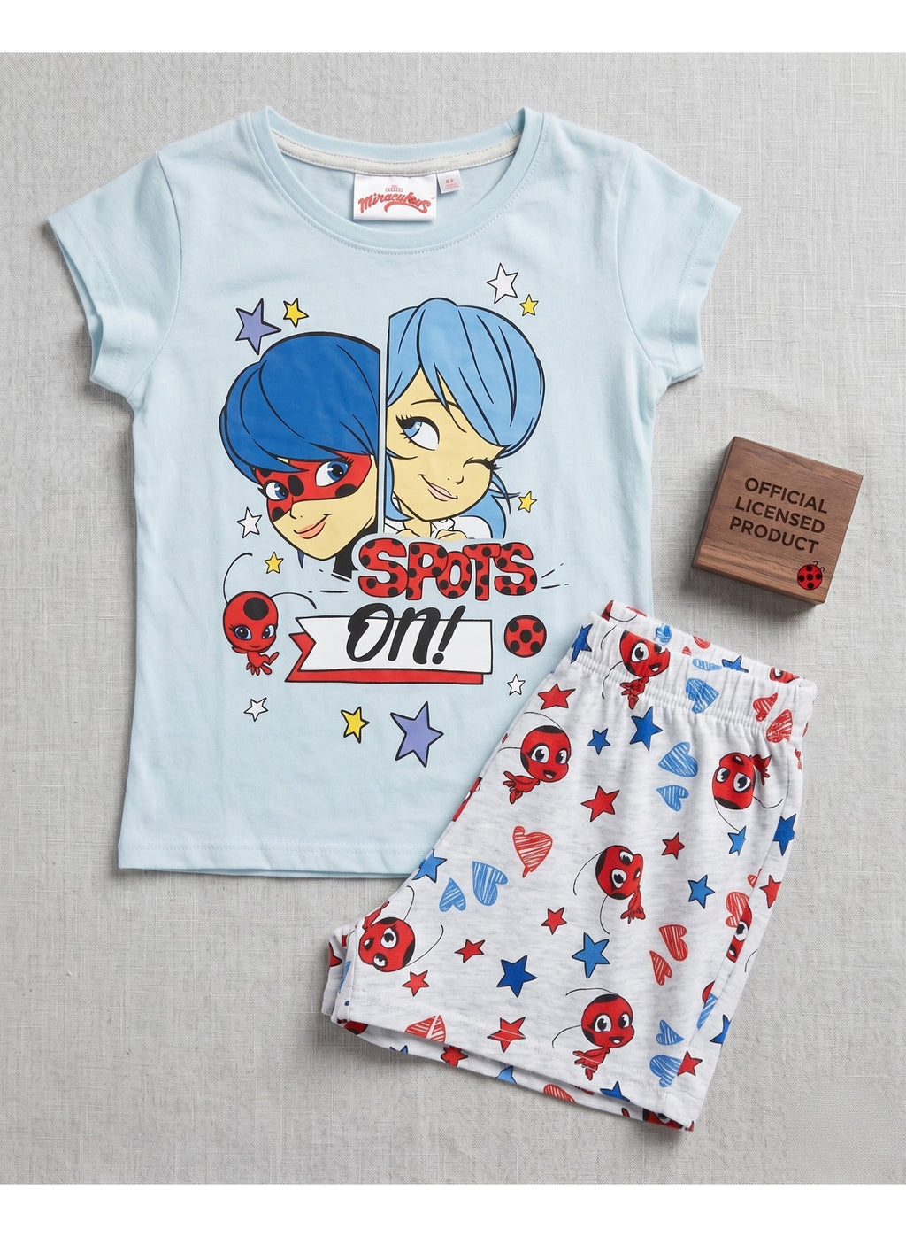 Miraculous Ladybug girls short-sleeve pajama 100% cotton by kids tv