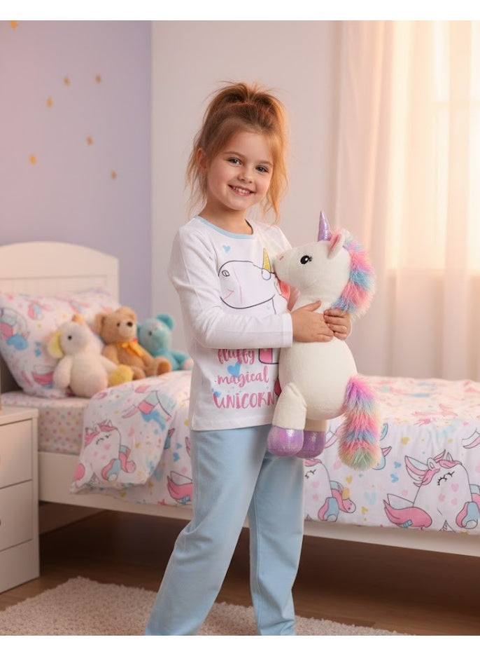 Minions magical unicorn girls pajama long sleeve by kids TV 100%cotton