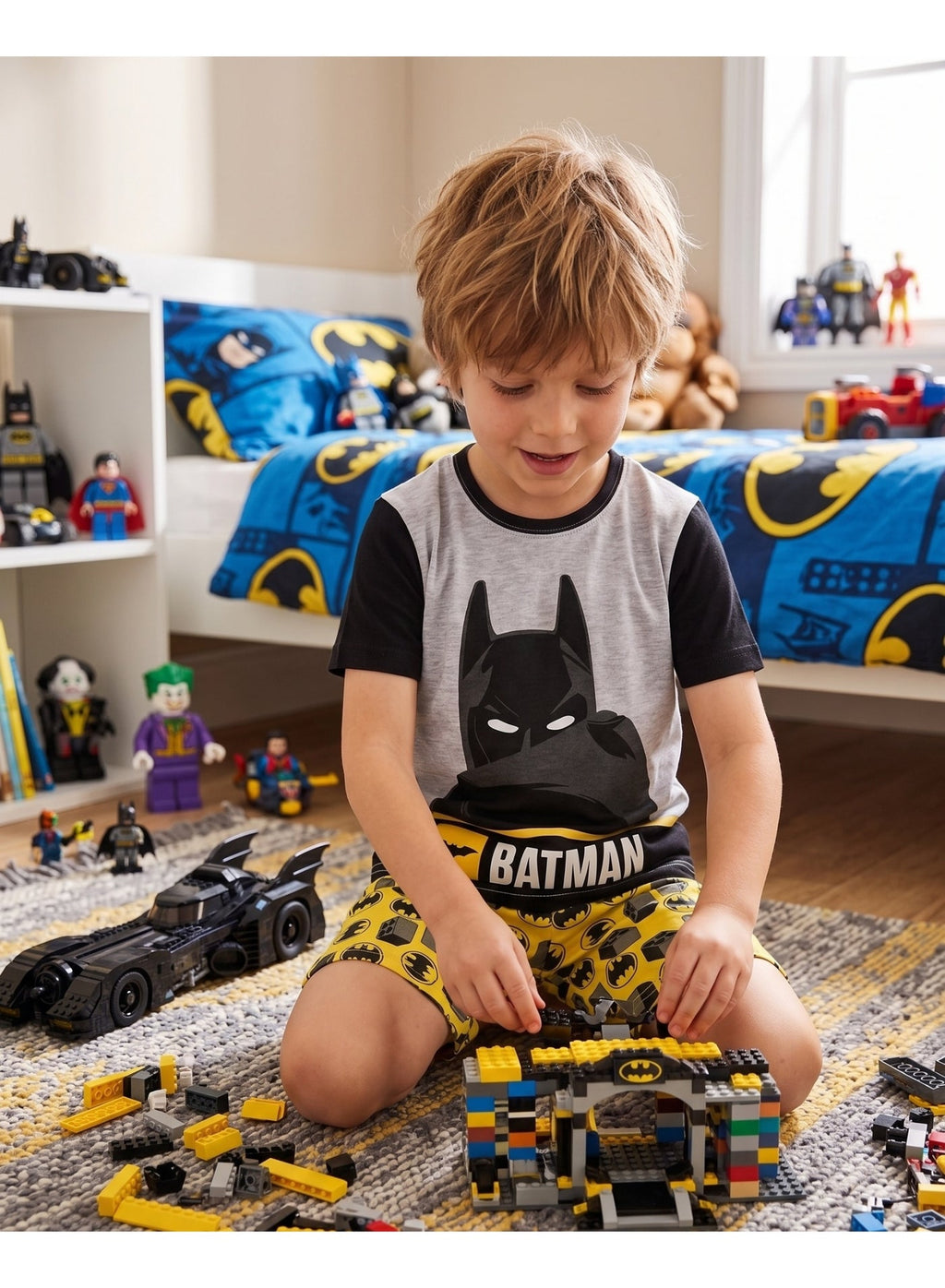 LEGO BatMan boys Pajama set 100% cotton by kids tv