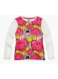 Smiley’s world T-shirt long sleeve for girls100%cotton