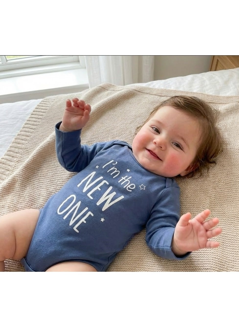 Baby Bodysuit Long Sleeves By Kids TV100%cotton