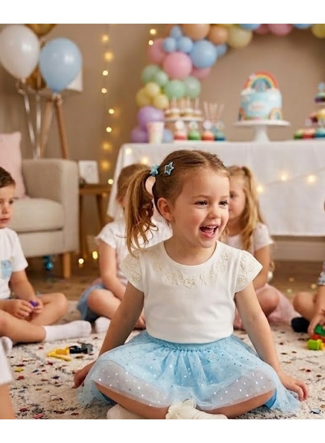 Birthday Girls tulle Skirt Glitter by kids tv