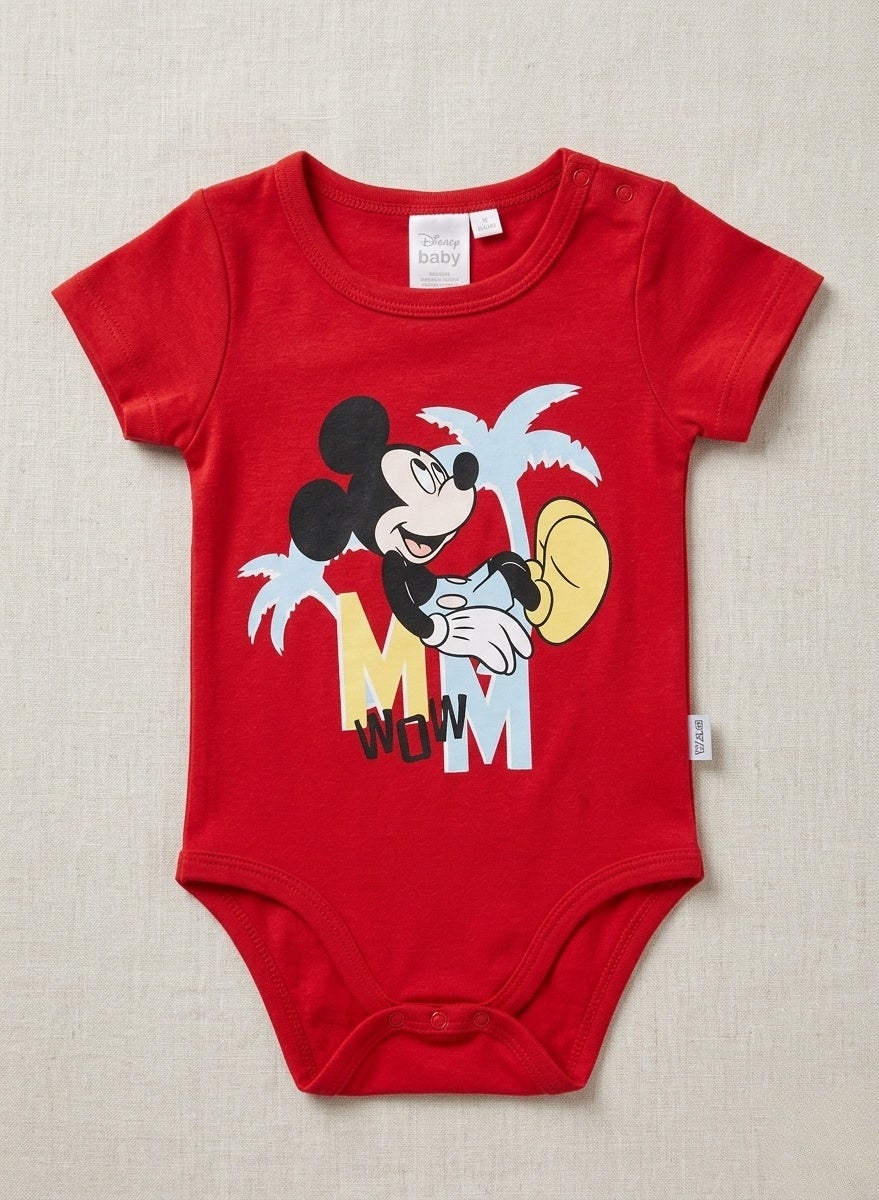 Disney Mickey Mouse Boys Body Baby100%cotton