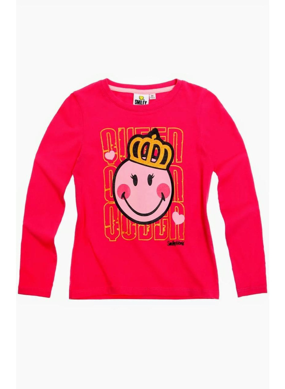 Smiley’s world T-shirt long sleeve for girlsby kids TV100%cotton