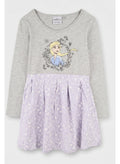 Disney FROZEN elsa dress with a floral skirt  by Kids TV100%cotton