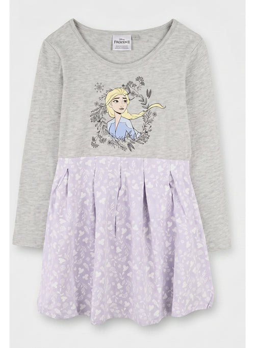 Disney FROZEN elsa dress with a floral skirt  by Kids TV100%cotton