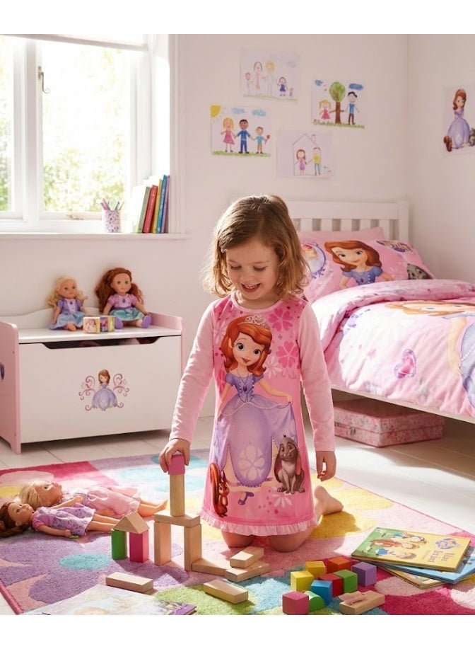 Girls Nightgown Long Sleeves Set100% Cotton.