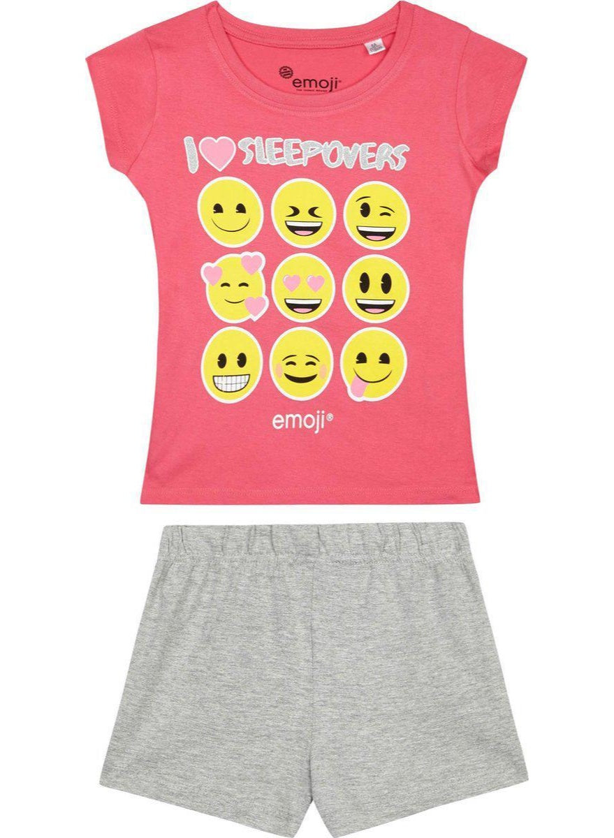 Emoji world girls short-sleeve pajama 100% cotton by kids tv
