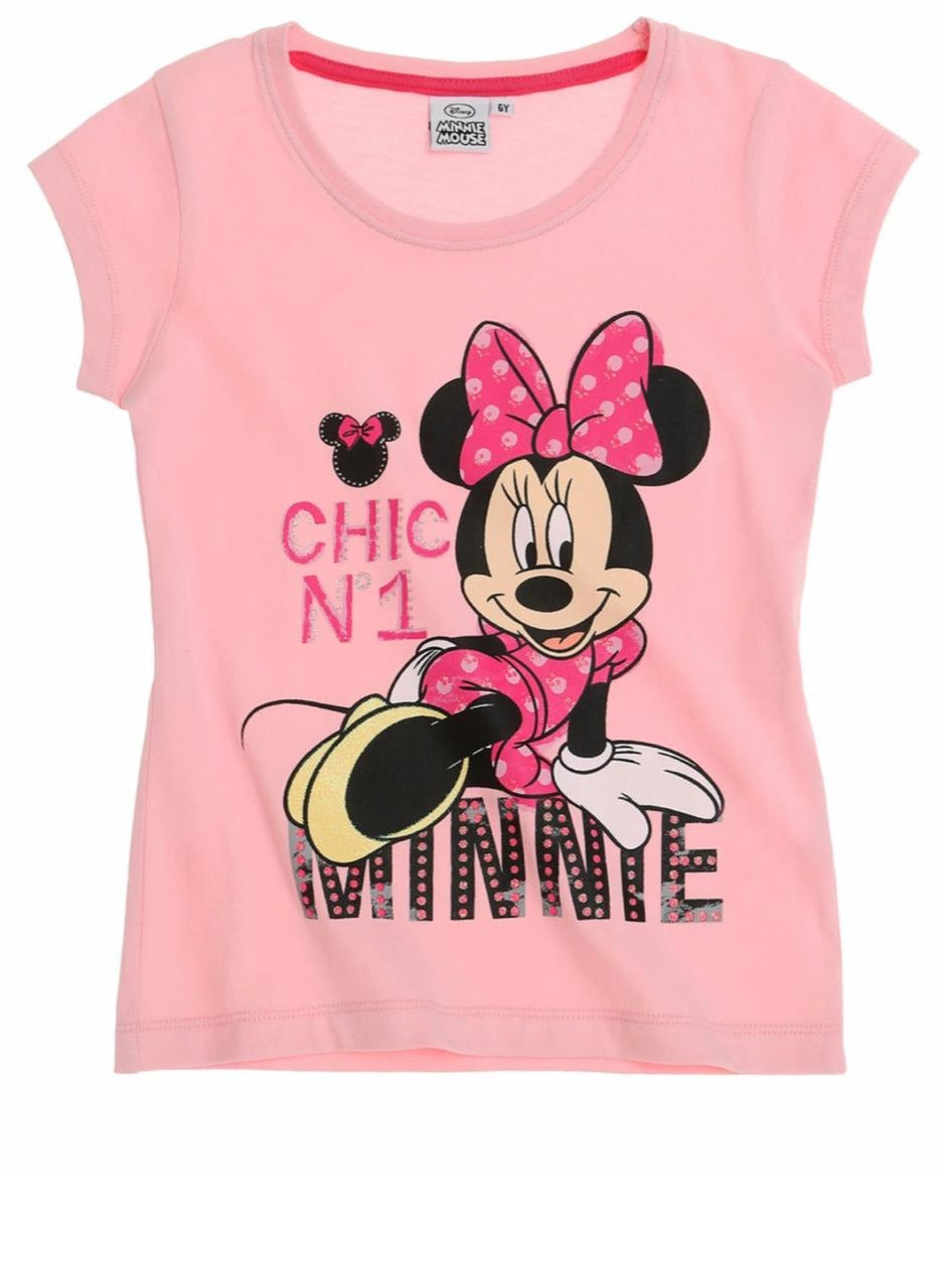 Kids TV Disney Minnie Mouse Girls  T-Shirt (Min-1994)100%cotton