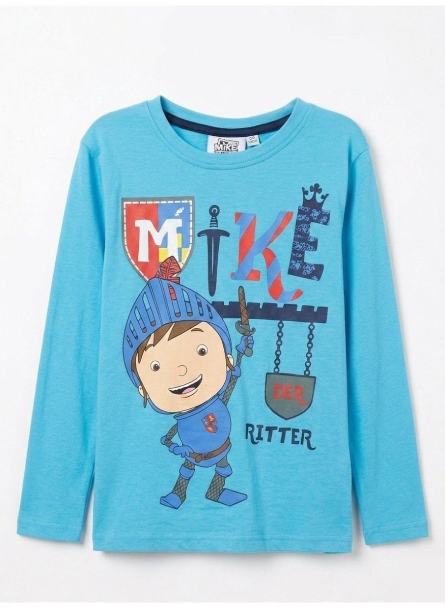 Little boy Mike the knight long sleeve shirt 100 % cotton by kids tv