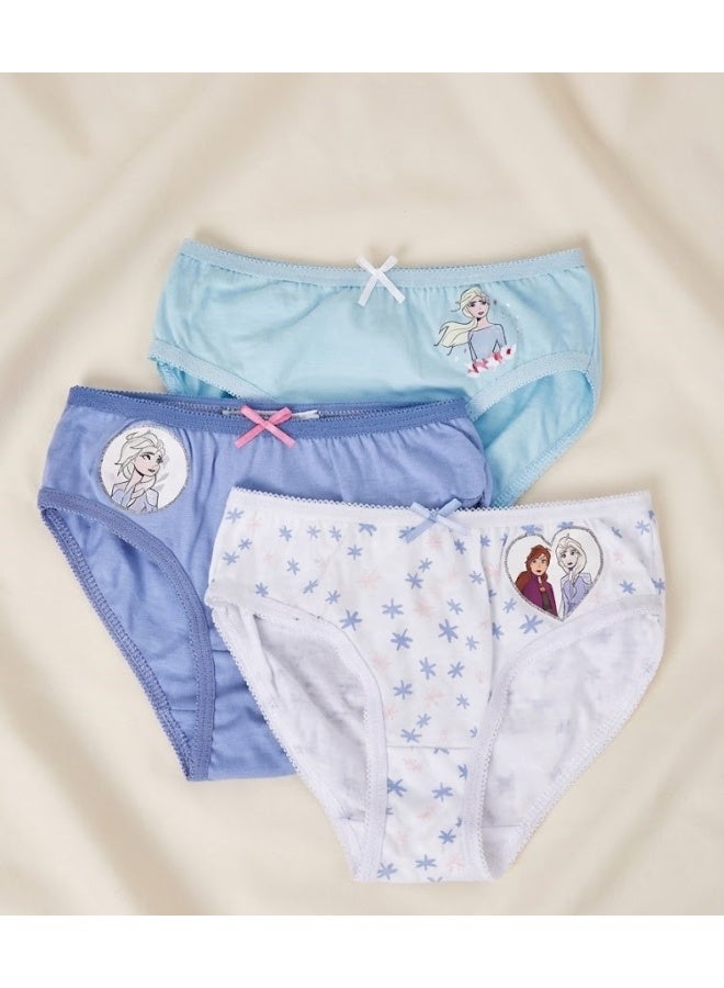 Disney Frozen Girls  Underwear -3 Pieces Briefs by kids tv100%cotton