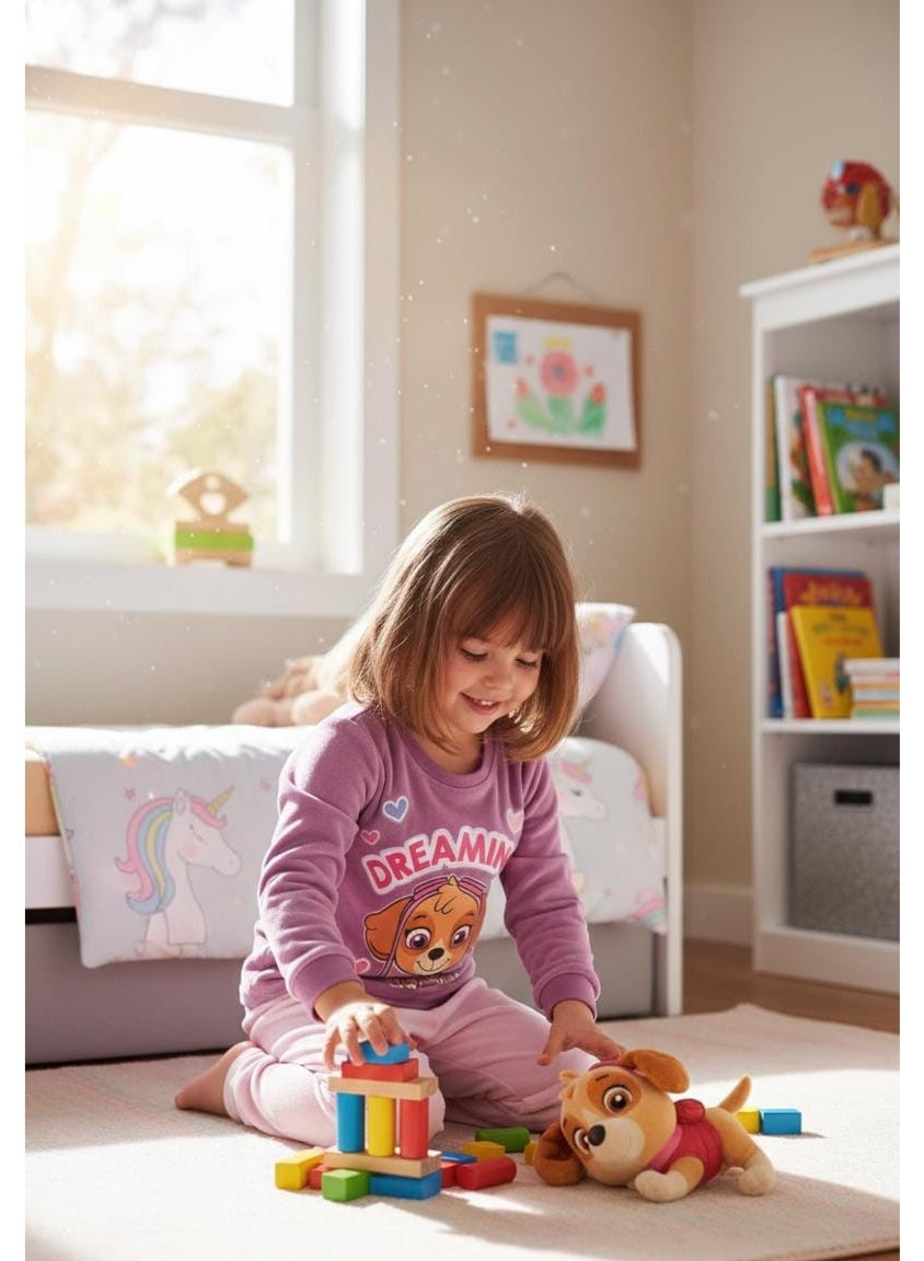 Paw Patrol Skye girls fleece pajamas by Kids TV.100% fleece