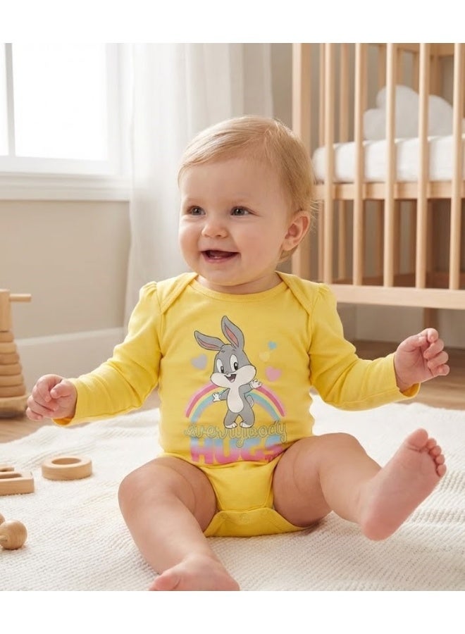 Bugs Bunny Baby Bodysuit Long Sleeves By Kids TV100%cotton