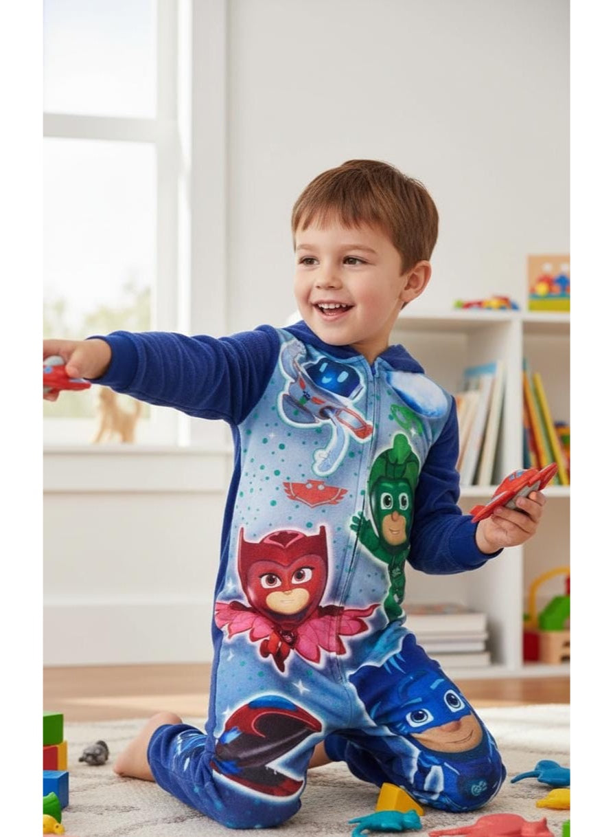 بيجامات أولاد PJMASKS من الصوف فائق النعومة، ملابس نوم للأطفال من Kids TV