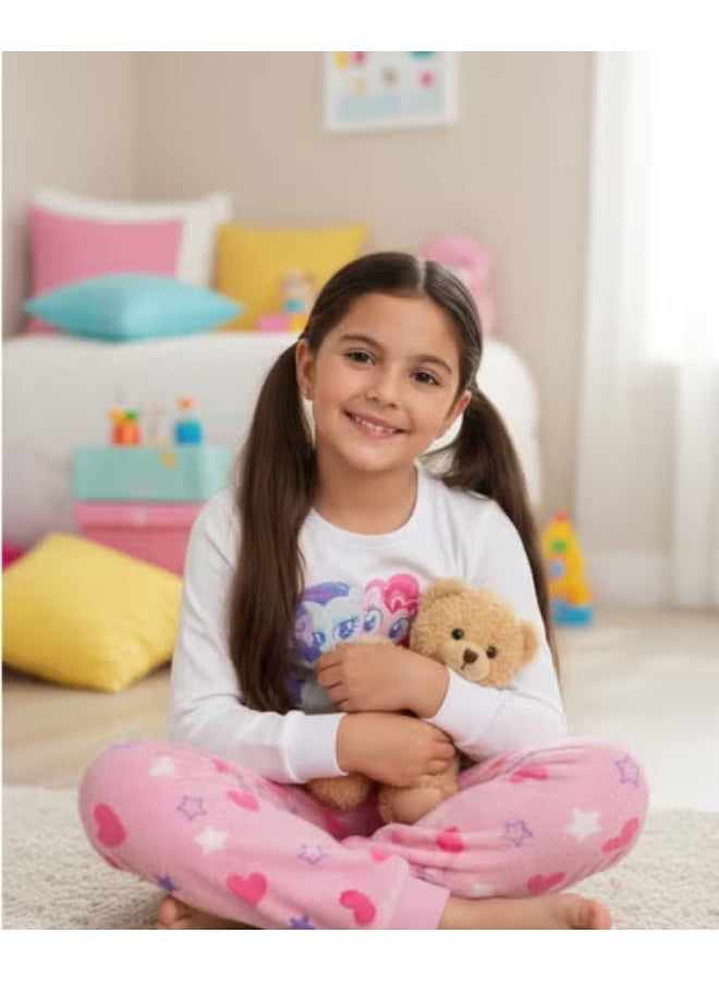 طقم بيجامة صوف مرجاني My Little Pony للفتيات من Kids TV
