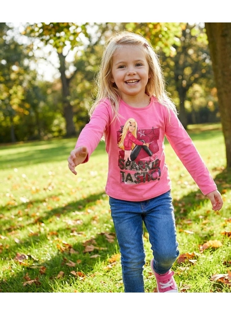 Barbie girls long sleeve T-shirt by Kids TV100%cotton