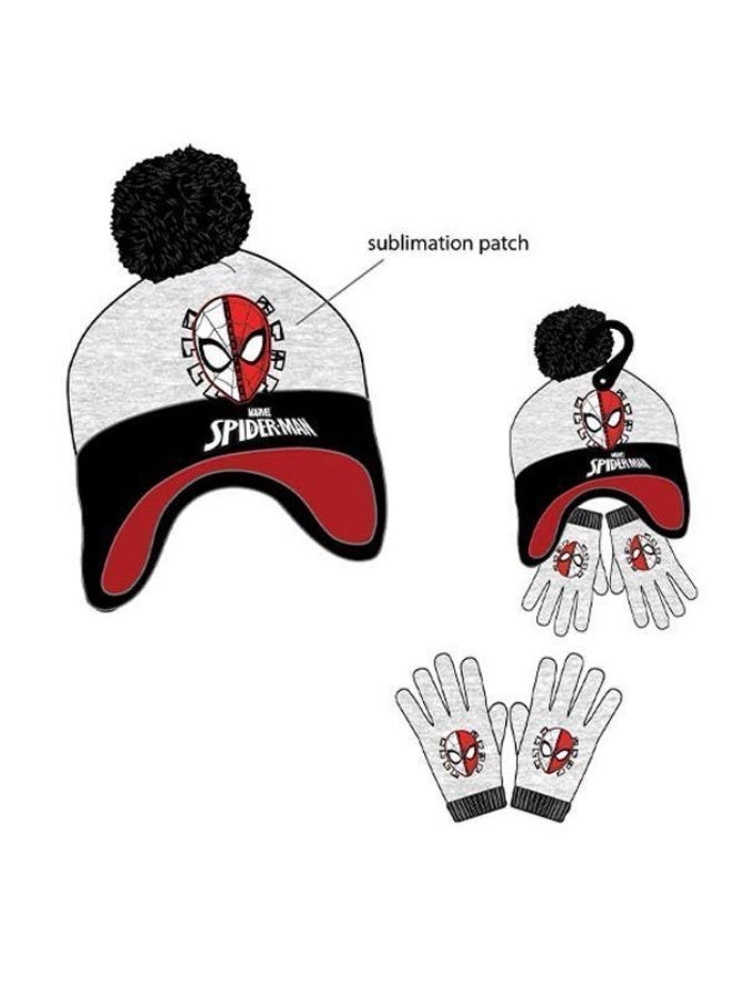 Marvel Spider-Man Kid's Winter Hat and Snow Gloves 2-piece set by kids TV