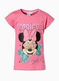 Minnie Mouse Girls Printed Pure T-Shirt 100%cotton