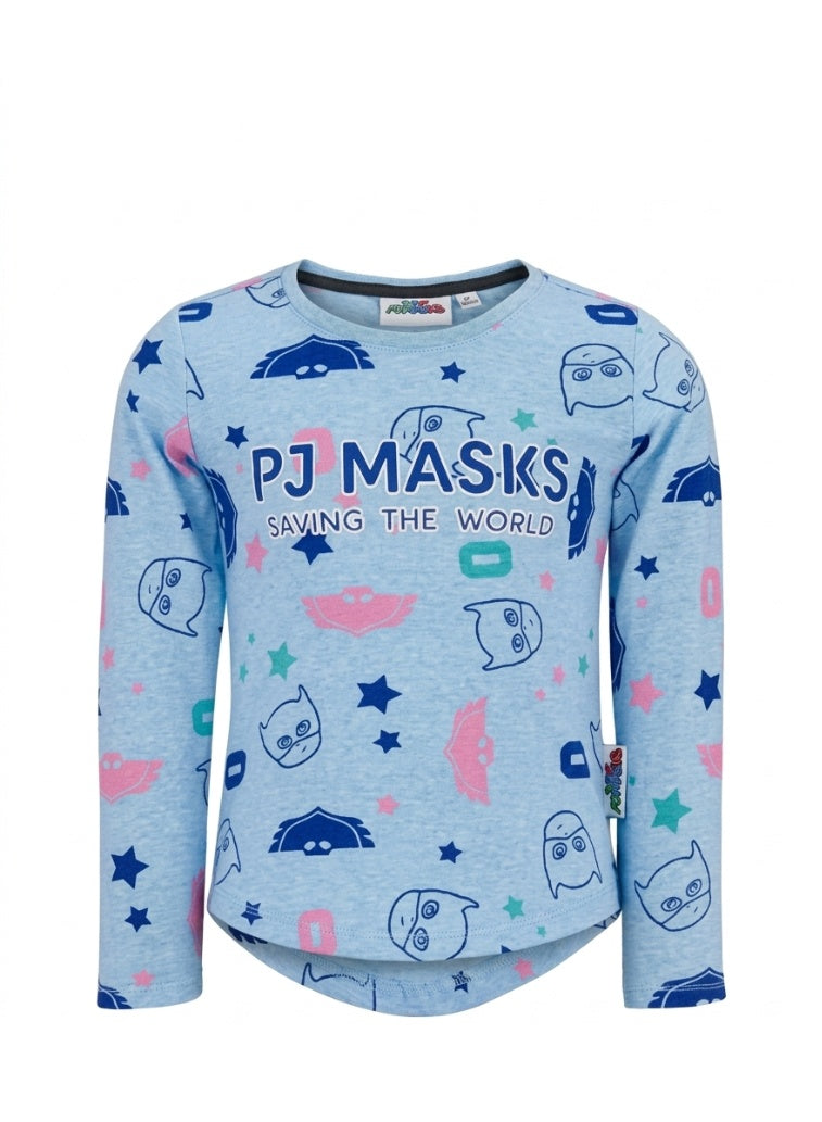 PJMASKS girls long sleeve t-shirt  by Kids TV100%cotton