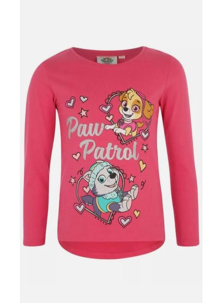 Paw Patrol girl long sleeve T-shirt  by Kids TV100%cotton