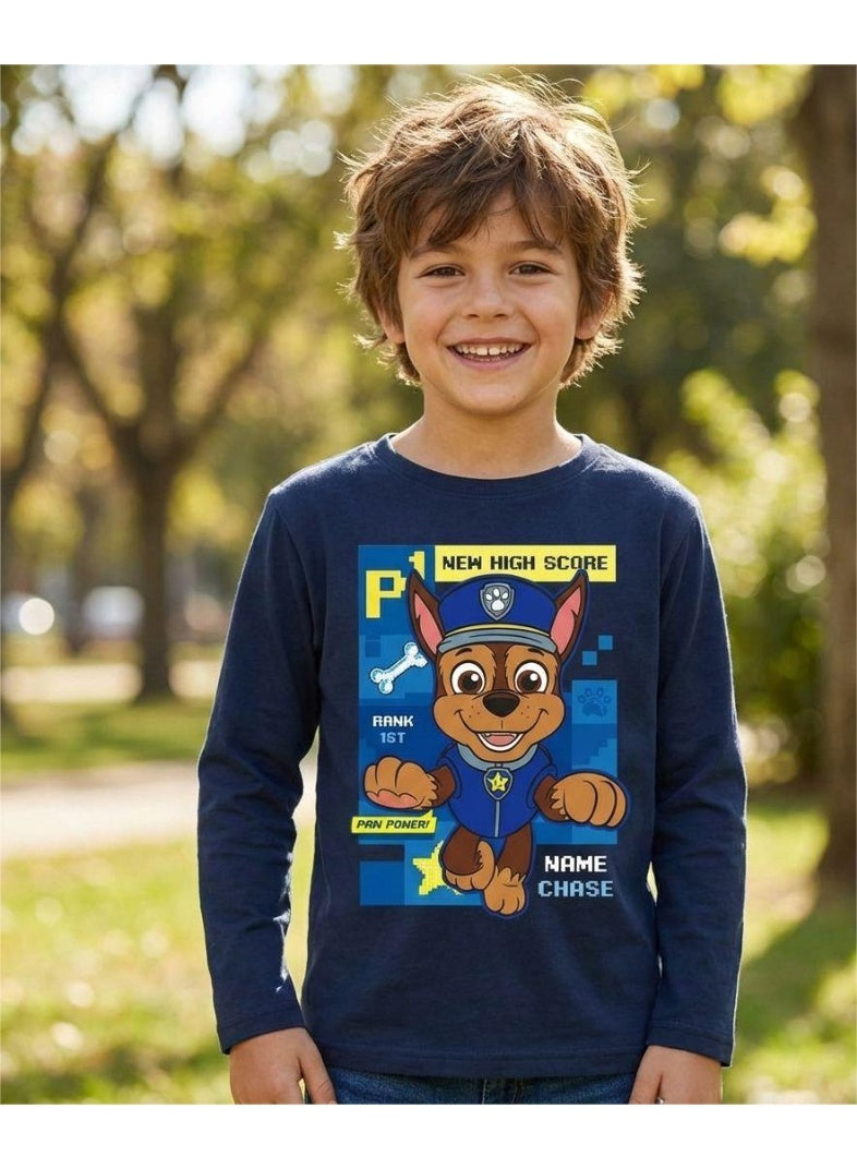 Paw Patrol Boys Long Sleeve T-shirt 100% Cotton by Kids TV