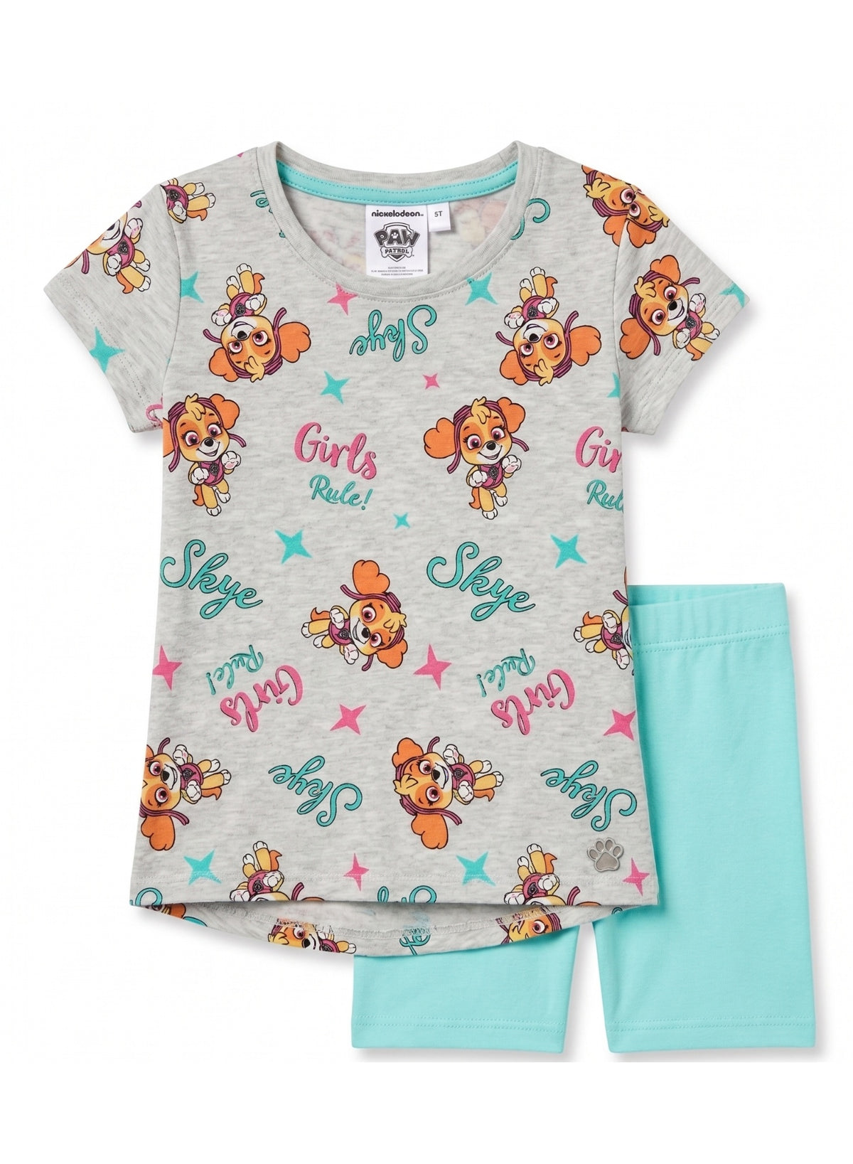Paw patrol girls short-sleeve pajama 100% cotton by kids tv