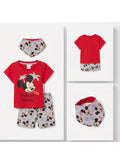 Disney Mickey Mouse Baby Boy Overalls set 3- Pieces 100% Cotton