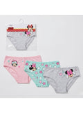 Disney Minnie Mouse Pack of three girls' 100% cotton briefs by kids TV