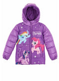 My little Pony hooded purple padded jacket for girls. By kids tv
