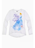 Disney Princess cinderella t-shirt long sleeveby kids TV100%cotton